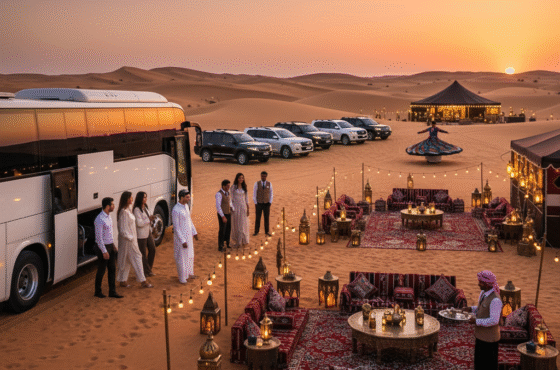Desert Safari Pickup by Bus – VIP